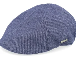 Fabric Blue Flat Cap - Seeberger