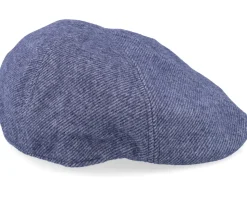 Fabric Blue Flat Cap - Seeberger
