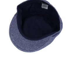 Fabric Blue Flat Cap - Seeberger