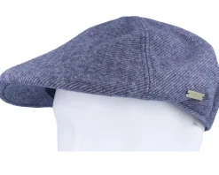 Fabric Blue Flat Cap - Seeberger