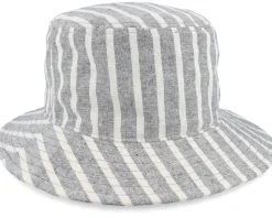 Fabric Stripe Black Bucket - Seeberger