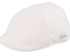 Fabric White Flat Cap - Seeberger