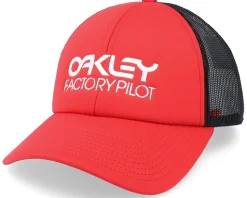 Factory Pilot Hat Red Line/Black Trucker - Oakley