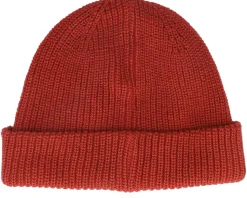 Fade Out Icon Shallow Beanie Burnt Red Cuff - Rip Curl