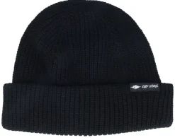 Fade Out Icon Shallow Beanie Black Cuff - Rip Curl