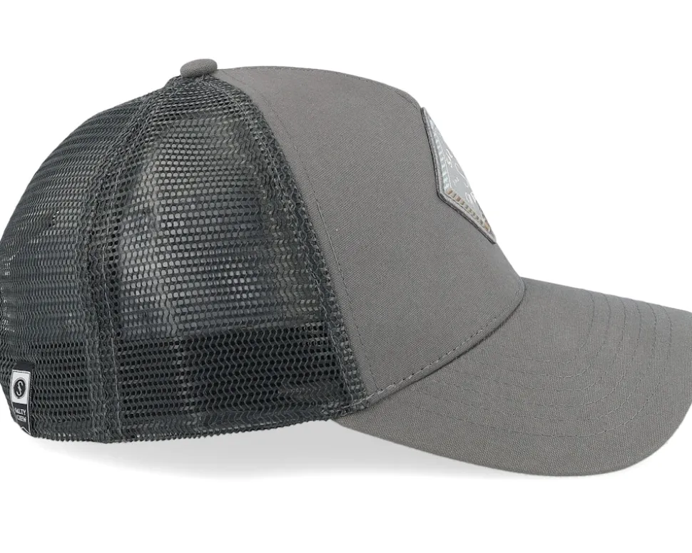 Faded Retro Charcoal A-Frame Trucker - Salty Crew