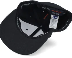 Fair Pride Flowers Black Flat Brim Fitted - Fair