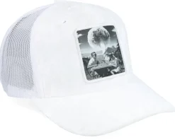 Family Dinner Velvet White/White A-frame Trucker - Calza Pennello