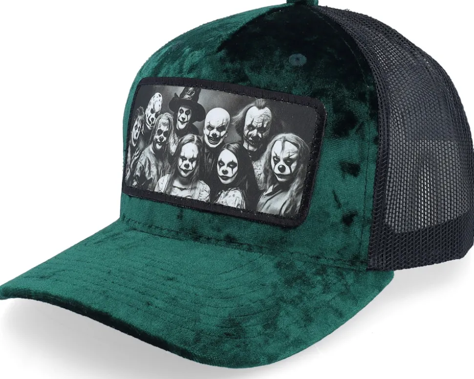 Family Horror Ii Velvet Green/Black A-Frame Trucker - Scenes
