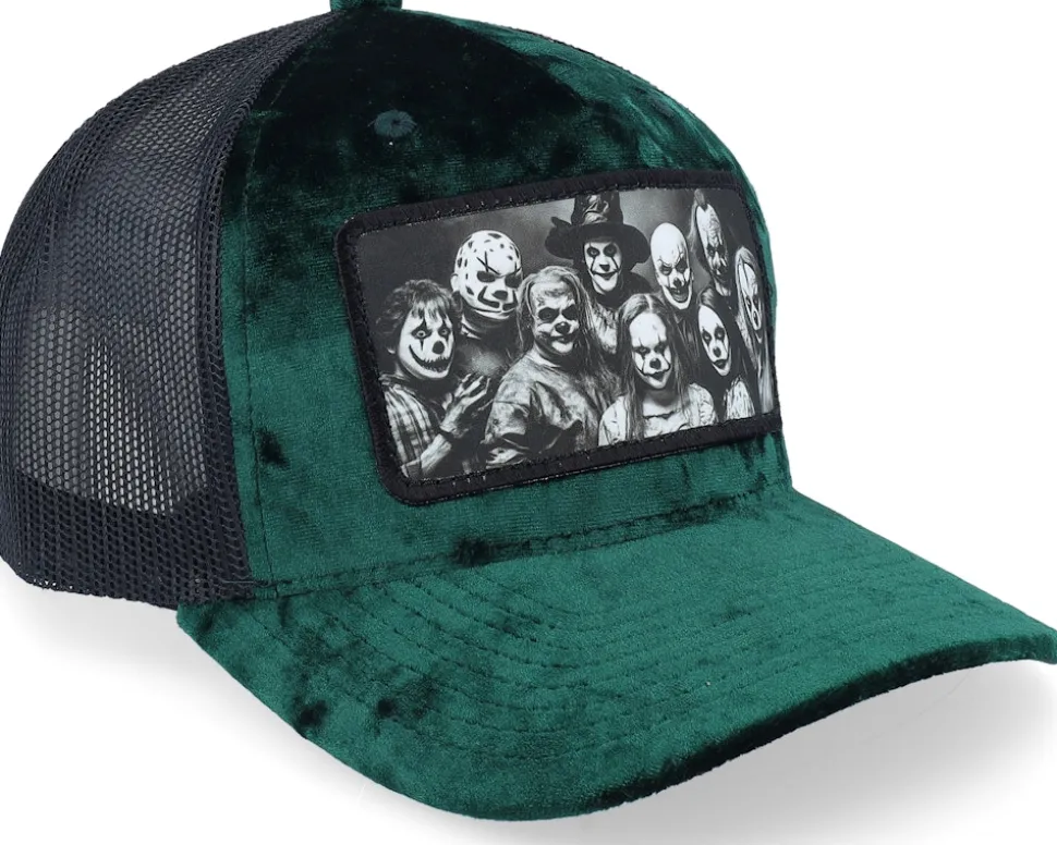 Family Horror Ii Velvet Green/Black A-Frame Trucker - Scenes