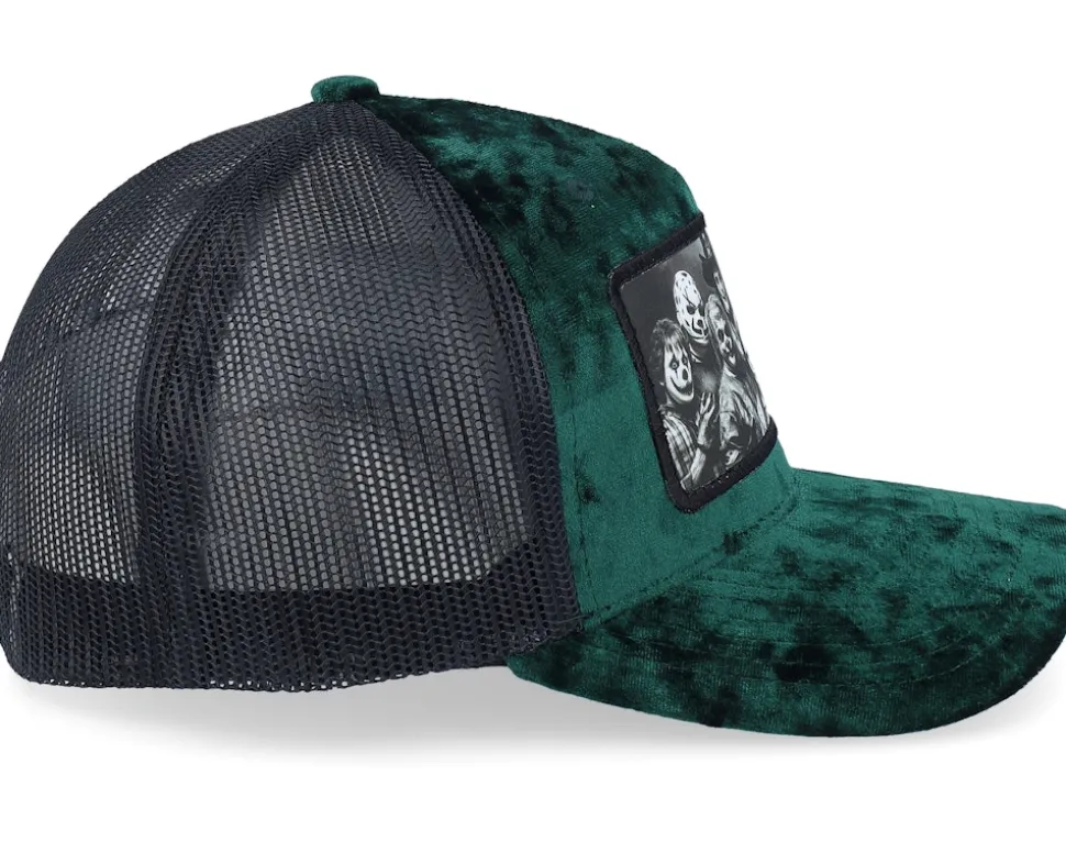 Family Horror Ii Velvet Green/Black A-Frame Trucker - Scenes