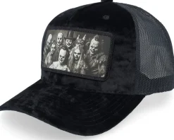 Family Horror Velvet Black/Black A-frame Trucker - Scenes