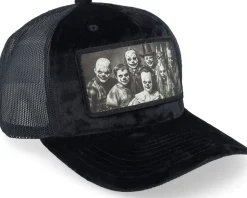 Family Horror Velvet Black/Black A-frame Trucker - Scenes