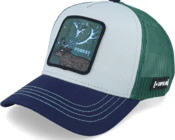 Fantastic Beasts Forest White/Green/Blue Trucker - Capslab