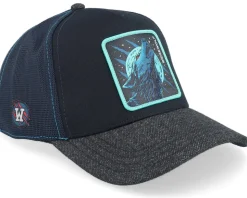 Fantastic Beasts Were Wolf Black/Grey A-Frame Trucker - Capslab
