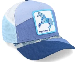 Farmigami Self Reliant Farmigami Blue A-Frame Trucker - Goorin Bros.