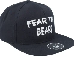 Fear The Beard Black Snapback - Bearded Man
