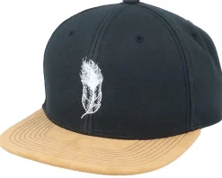 Feather Black/Suede Snapback - Iconic