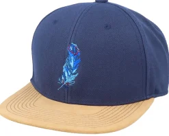 Feather Navy/Suede Snapback - Iconic