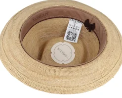 Fedora Raffia Crochet Beige Straw Hat - Stetson
