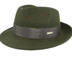 Felt Bogart Olive Trilby - Seeberger