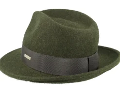 Felt Bogart Olive Trilby - Seeberger