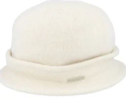 Felt Hat With Bow White Cloche - Seeberger