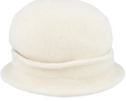 Felt Hat With Bow White Cloche - Seeberger