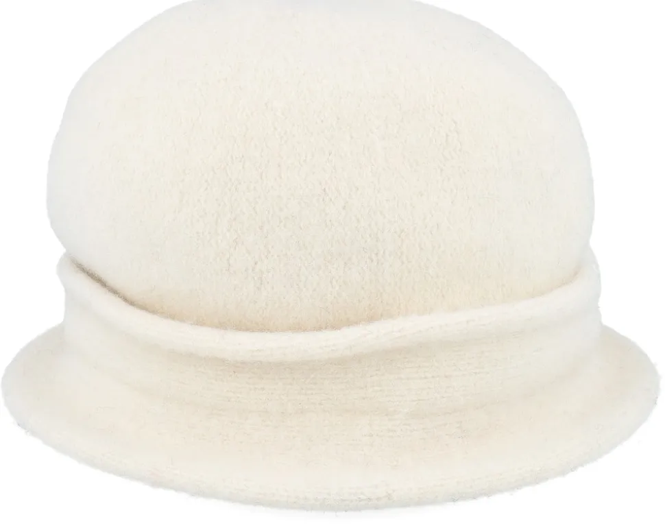 Felt Hat With Bow White Cloche - Seeberger