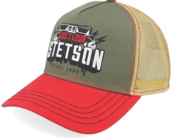 Festival Live Loud Red/Olive A-Frame Trucker - Stetson