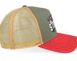 Festival Live Loud Red/Olive A-Frame Trucker - Stetson