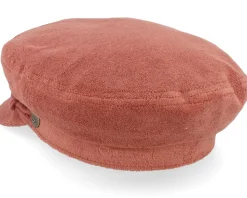 Fiddler Cap Burnt Brick Terry Cloth Flat Cap - Brixton