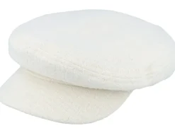 Fiddler Cap Off White Boucle Vega Cap - Brixton
