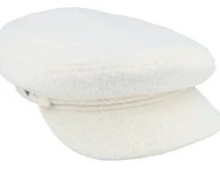 Fiddler Cap Off White Boucle Vega Cap - Brixton