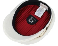 Fiddler Cap Off White Boucle Vega Cap - Brixton