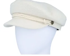 Fiddler Cap Off White Boucle Vega Cap - Brixton