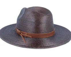 Field Proper Deep Brown Straw Hat - Brixton