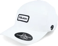 Figjam Golf White Delta Flexfit - Pins & Stripes
