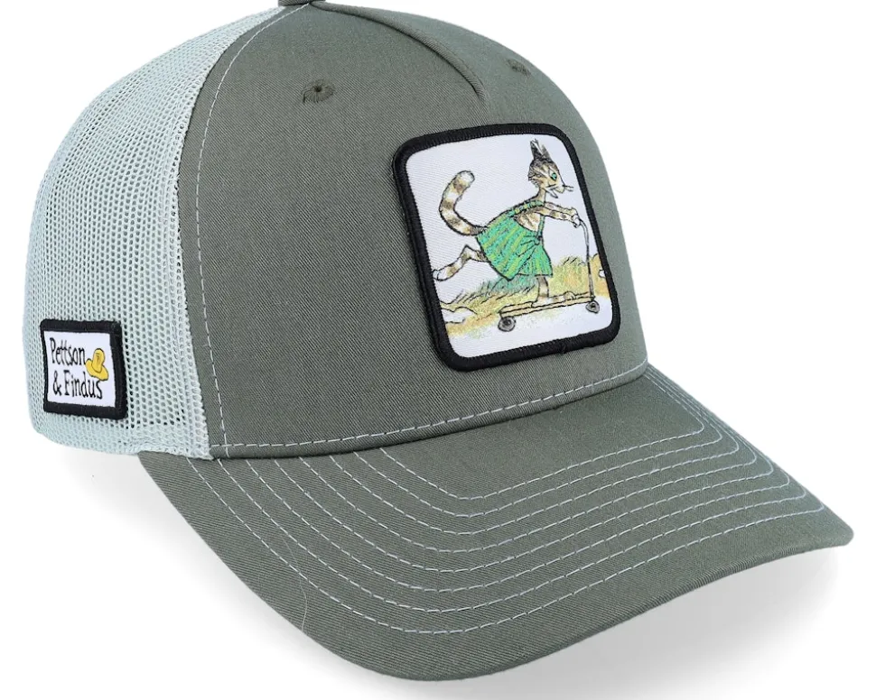 Findus Kickbike Olive/Grey Trucker - Pettson och Findus