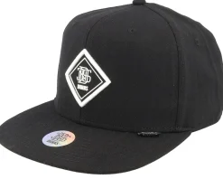 Fine Herringsbone Black Snapback - Djinns