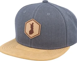 Finland Map Patch Dark Heather Grey/Suede Snapback - Iconic