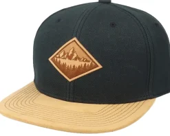 Fir Mountain Patch Black/Suede Snapback - Wild Spirit