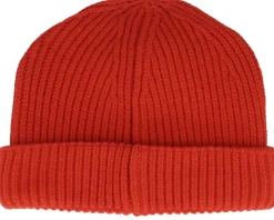 Fire Red Harbour Short Beanie - Beechfield