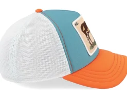 First Ass- Farm Originals Mint/White/Orange/ Navy UV A-Frame Trucker - Goorin Bros.