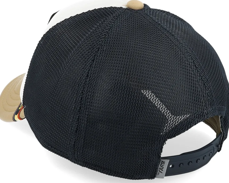 First Beaver Farm Originals White/Black/Khaki A-Frame Trucker - Goorin Bros.