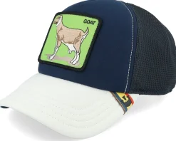 First Goat Farm Originals Navy/White A-Frame Trucker - Goorin Bros.