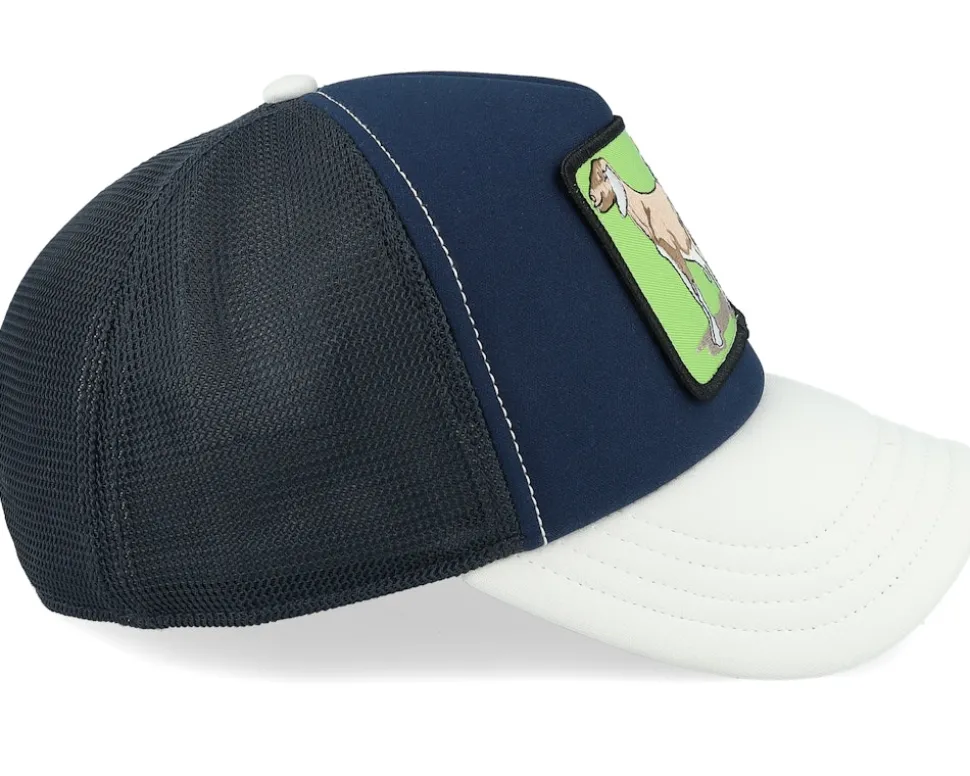 First Goat Farm Originals Navy/White A-Frame Trucker - Goorin Bros.