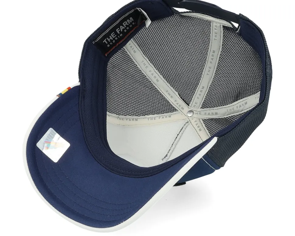 First Goat Farm Originals Navy/White A-Frame Trucker - Goorin Bros.