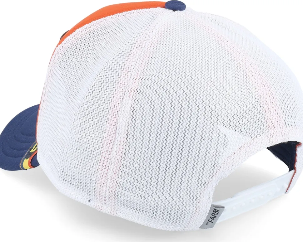 First Pig Farm Originals Orange/White/Navy A-Frame Trucker - Goorin Bros.