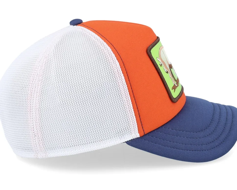 First Pig Farm Originals Orange/White/Navy A-Frame Trucker - Goorin Bros.